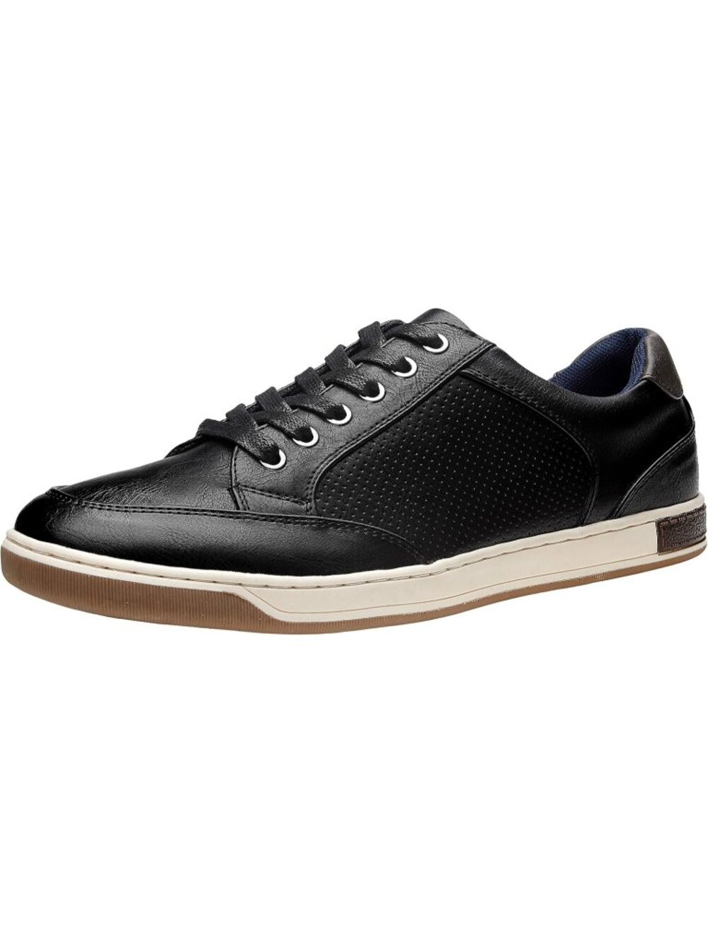 Jousen Men's Black Closed Toe Non Slip Memory Foam Insole Retro Sneakers